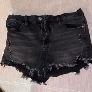 Used Kancan XL black cut off shorts